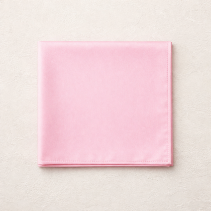 Premium Polyester Napkin - Pastel Pink