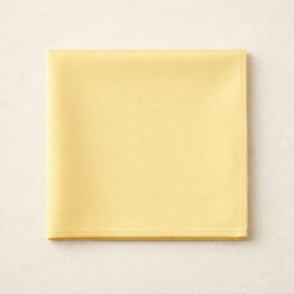Premium Polyester Napkin - Pastel Yellow