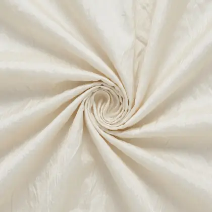 Ivory Crinkle Taffeta